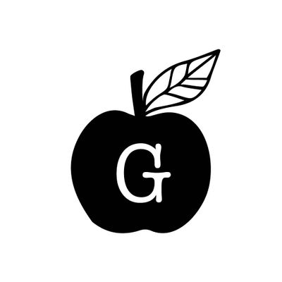 Monogram Apple Custom Stamp