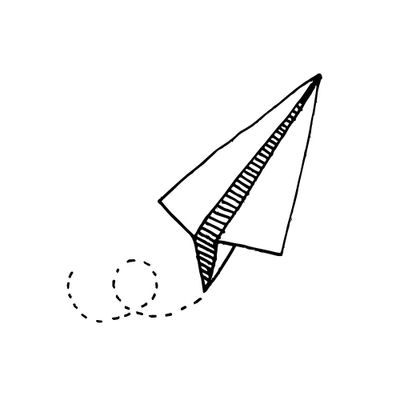 Paper Plane Stamp