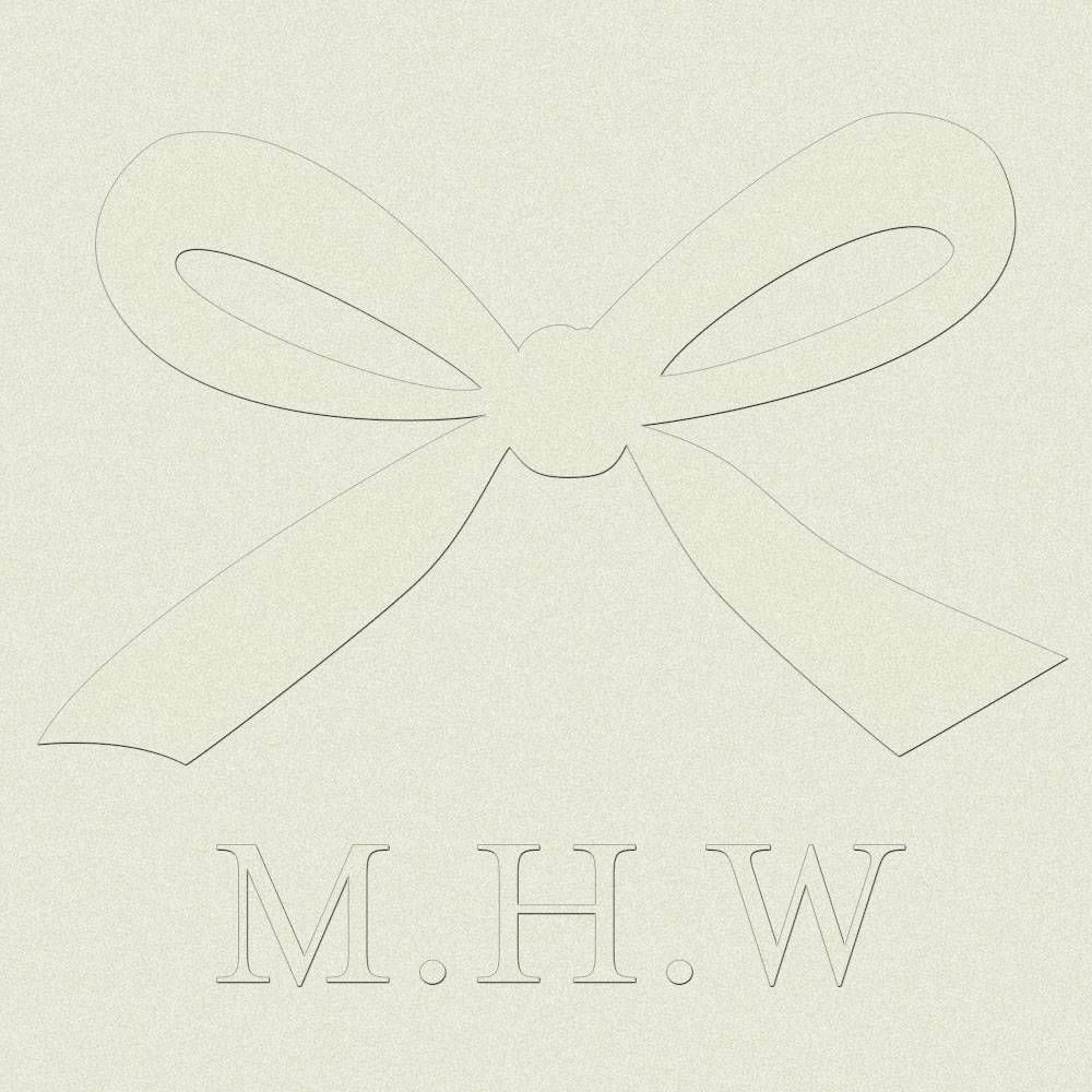 Monogram Bow Embosser