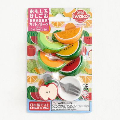 Sliced Fruit Erasers