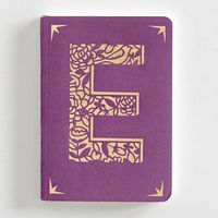 Monogrammed Foil Notebook E