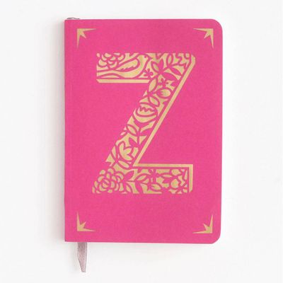 Monogrammed Foil Notebook Z