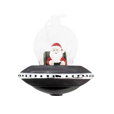 Santa Spaceship Ornament