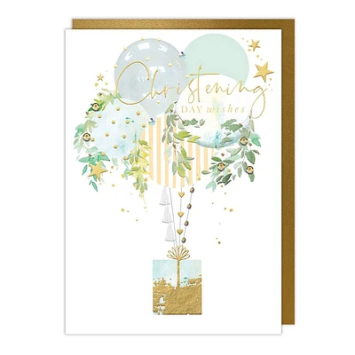 Balloons Christening Card