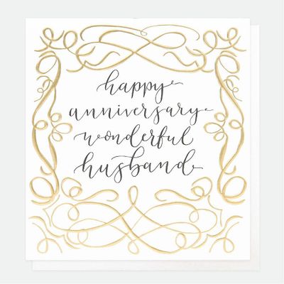 Wonderful Husband Anniversary Card