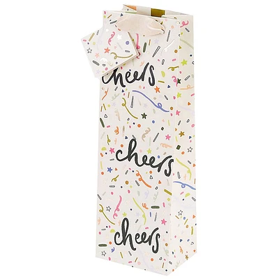 Confetti Cheers Wine Gift Bag