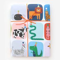 Zoo Birthday Animals Flat Wrap