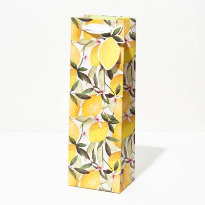 Lemon Vines Wine Bag