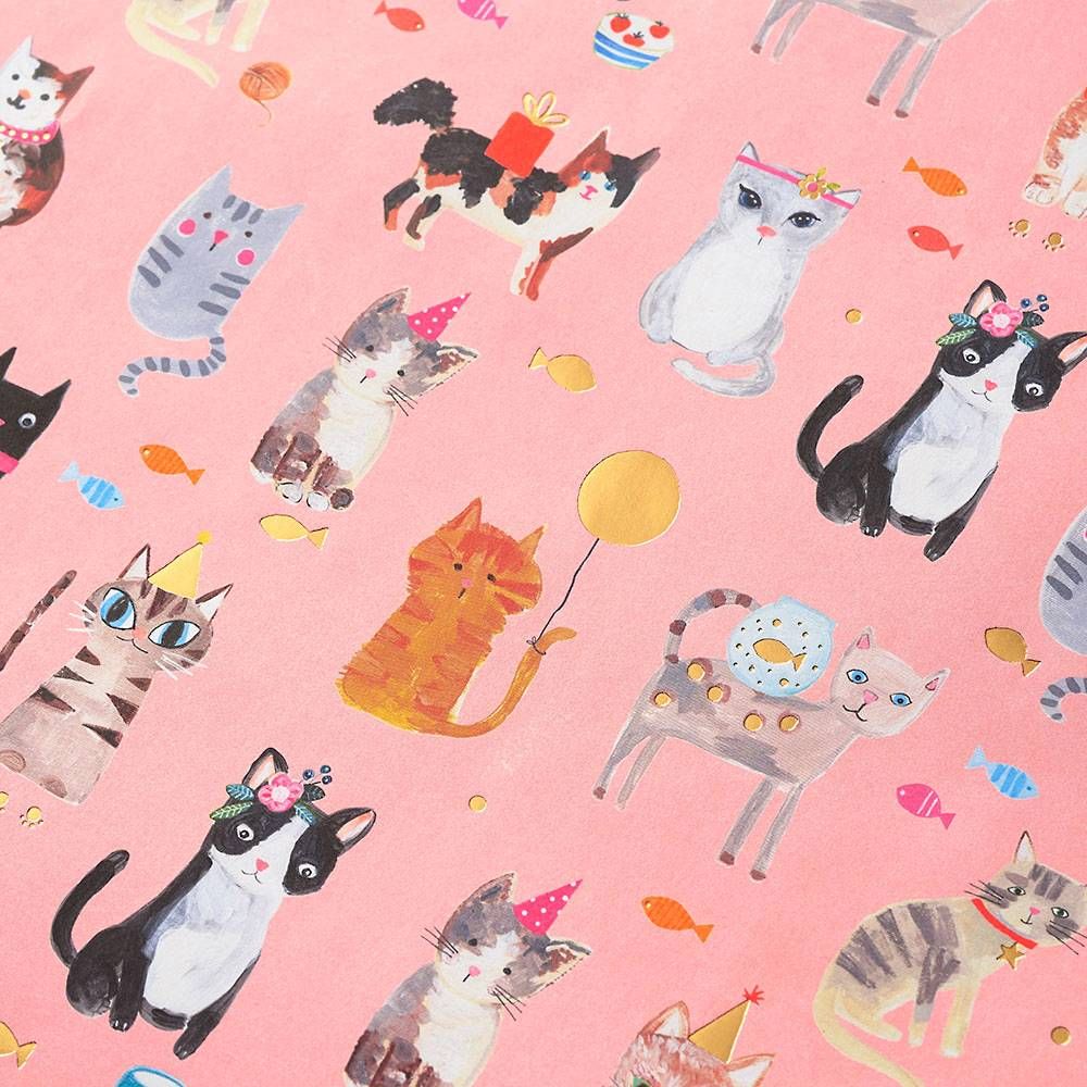 Party Cats Flat Wrap