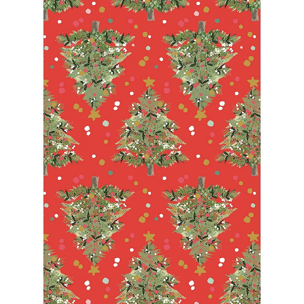 Festive Trees Flat Wrap