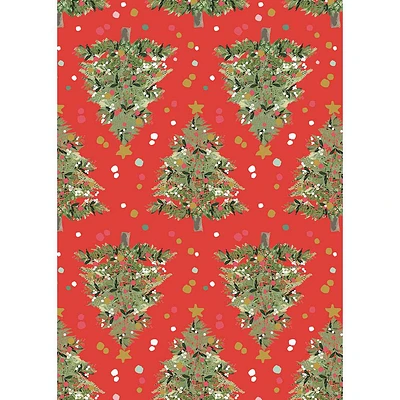 Festive Trees Flat Wrap