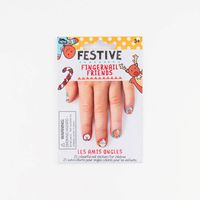 Festive Holiday Fingernail Friends