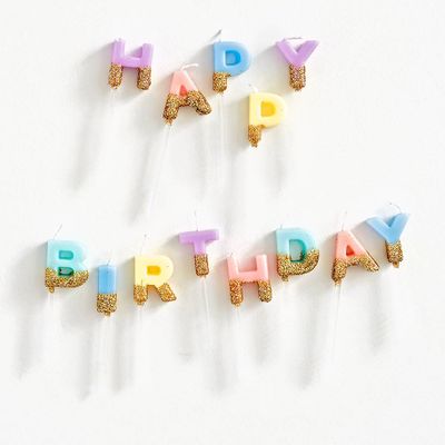 Happy Birthday Glitter Candles