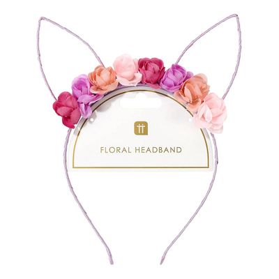 Floral Bunny Headband