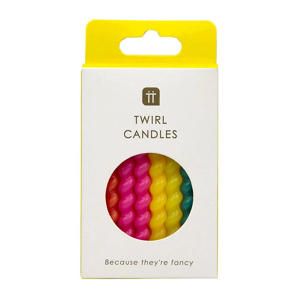 Birthday Brights Twirl Candles