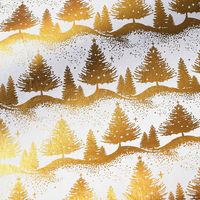 Gold Crush Forest Tree Handmade Paper