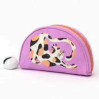 Stretching Cat Half Moon Pouch