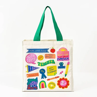 Teacher Badge Tote