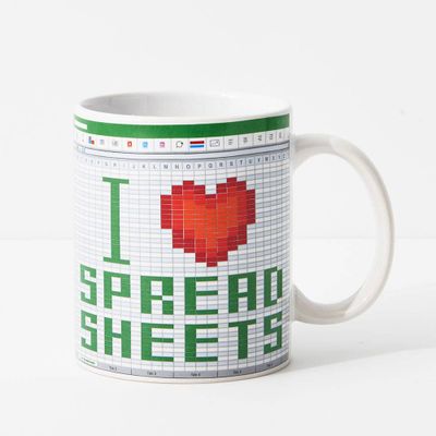 I Love Spreadsheets Mug