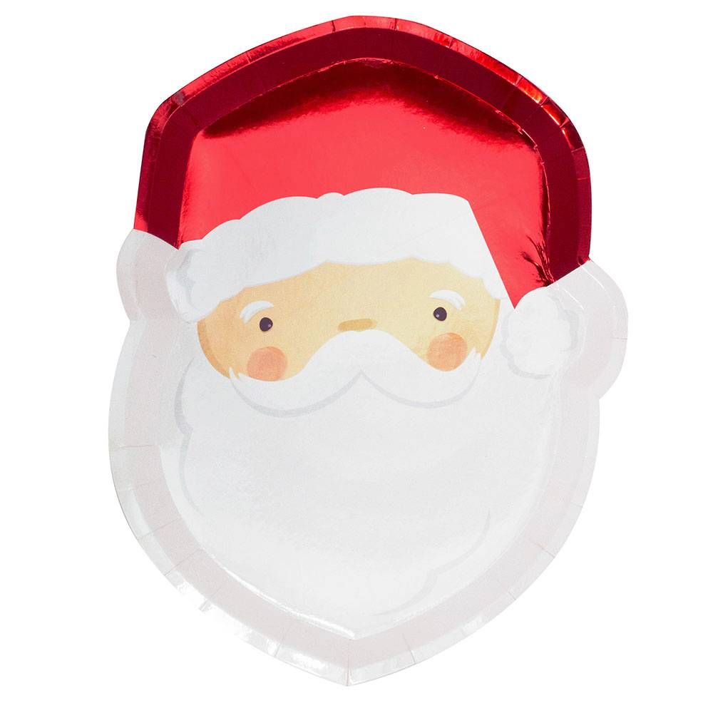 Santa Paper Plates