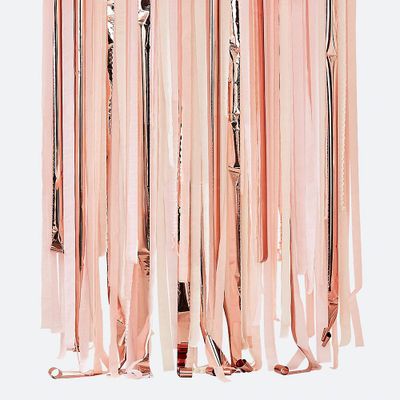 Pink & Rose Gold Streamer Backdrop