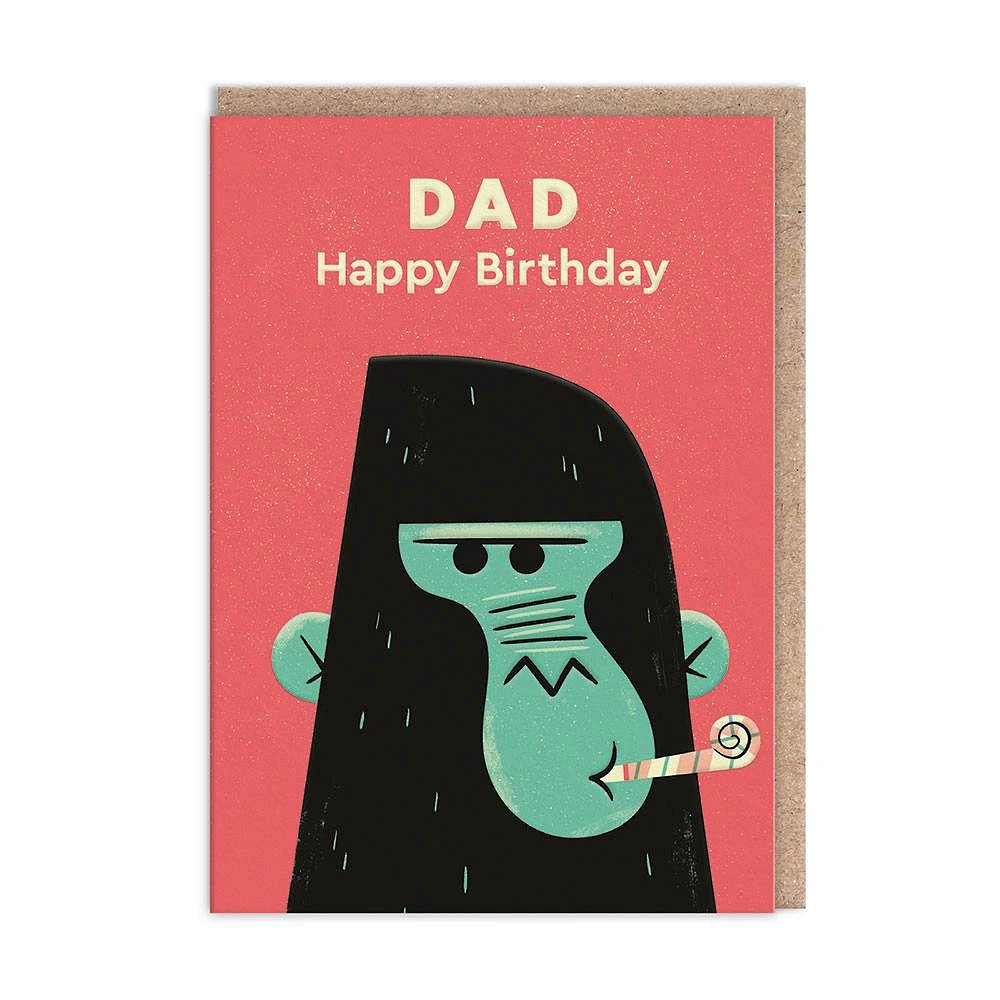 Dad Gorilla Birthday Card