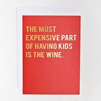 Expensive Kids Greeting Card