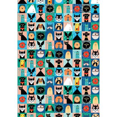 Cats & Dogs Icon Flat Wrap