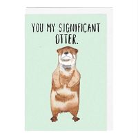 Significant Otter Anniversary Card