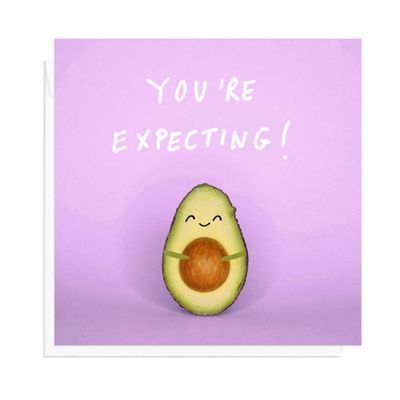 Avocado Expecting Baby Card