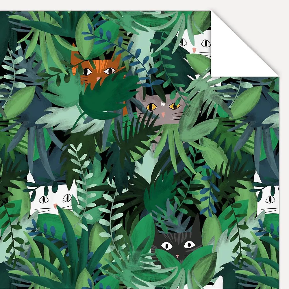 Jungle Cats Flat Wrap