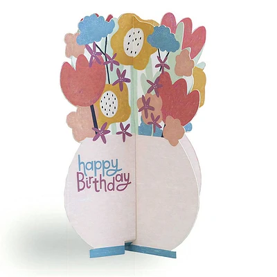 Popoup Flower Bouquet Birthday Card