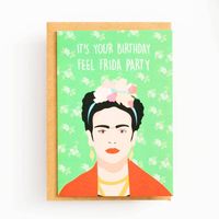 Frida Feliz Cumpleaños Birthday Card