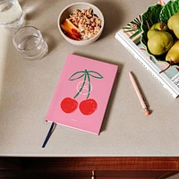 Fresh Cherries Hardcover Lined Notebook