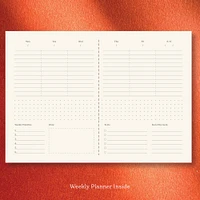 Plum Handmade Weekly Undated Planner