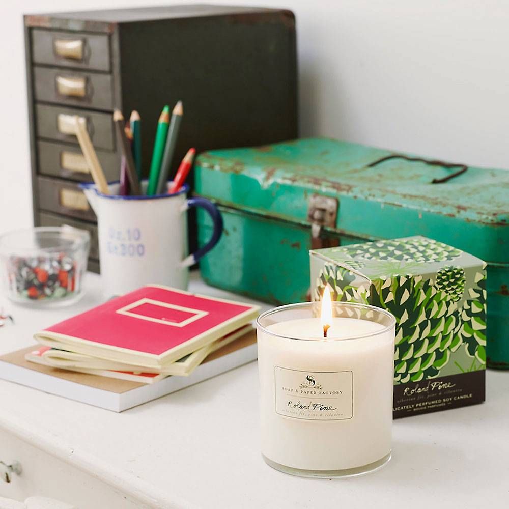 Large Roland Pine Candle