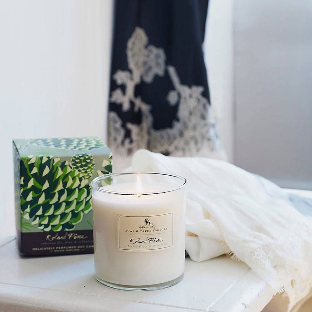 Large Roland Pine Candle