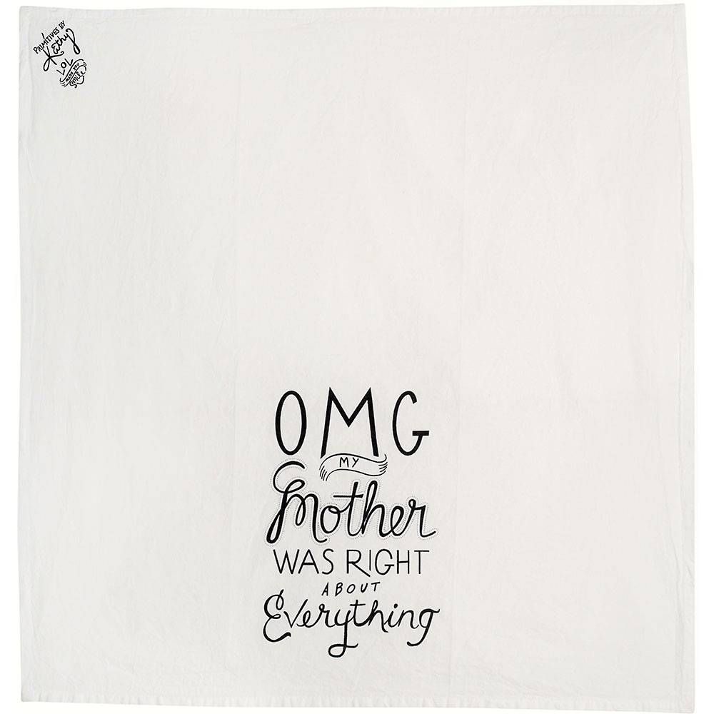 OMG Mom Tea Towel