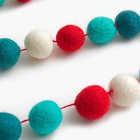 Holiday Felt Pom-Pom Garland