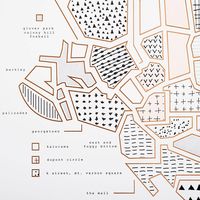 Washington DC Map Art Print