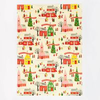 Christmas Village Flat Wrap