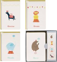 Circus Animals Thank You Card Set