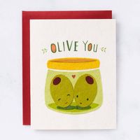 Olive You Greeting Card