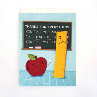 You Rule Teacher Card