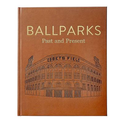 Ballparks Past And Present Leather Book