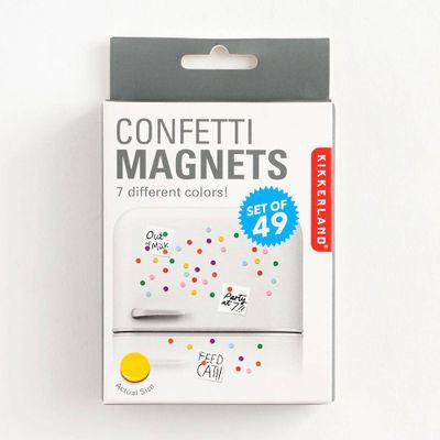 Rainbow Confetti Magnets