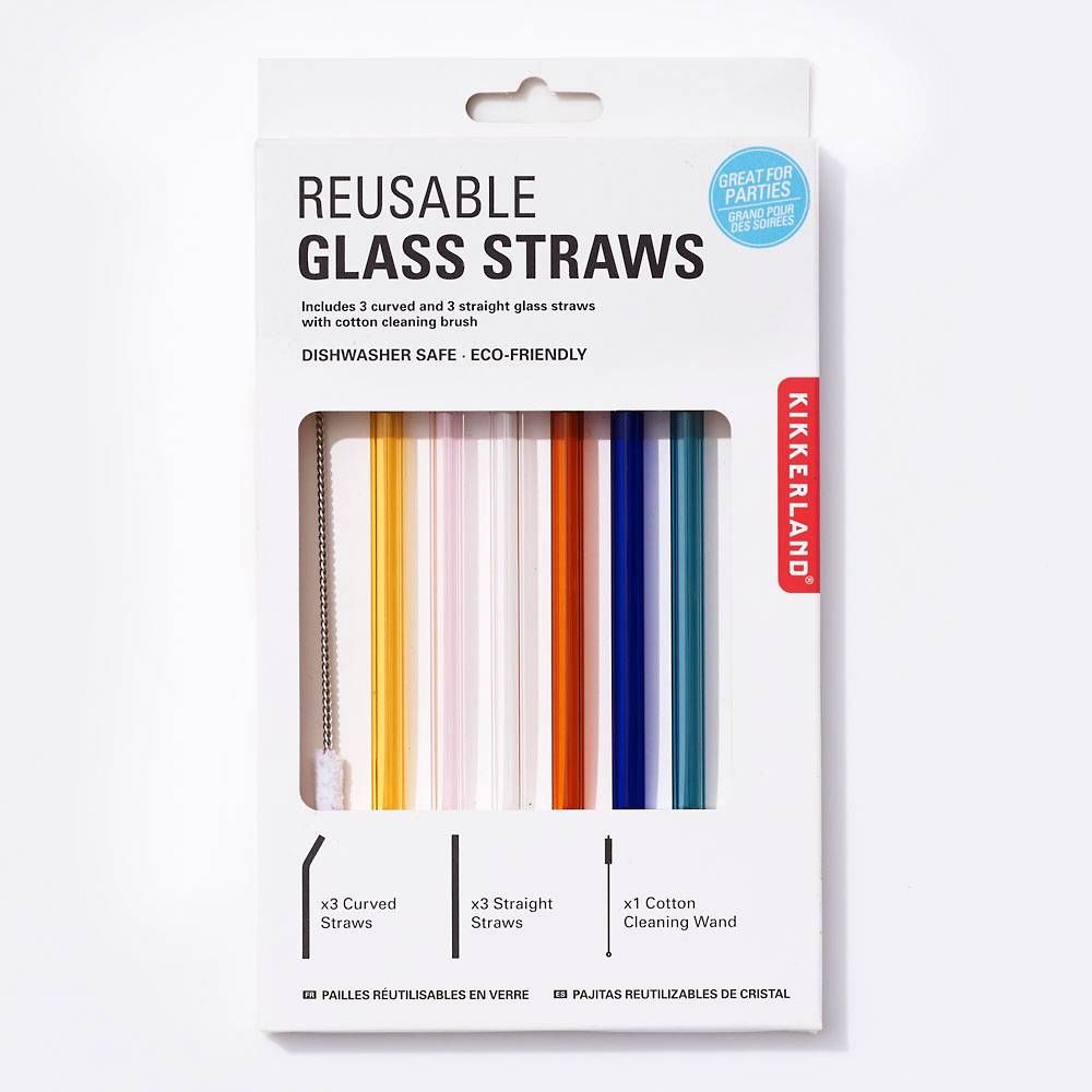 Paper Source Reusable Glass Straws