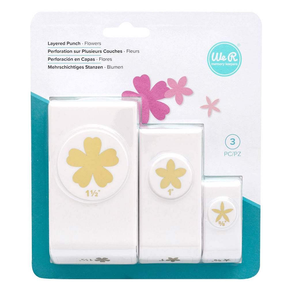 EK Tools Leaf and Flower Punch, Confetti Paper Punch