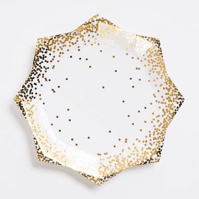 Gold Confetti Large Plates