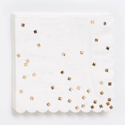 Gold Confetti Large Napkins